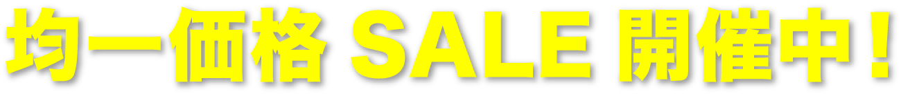 均一価格 SALE 開催中！
